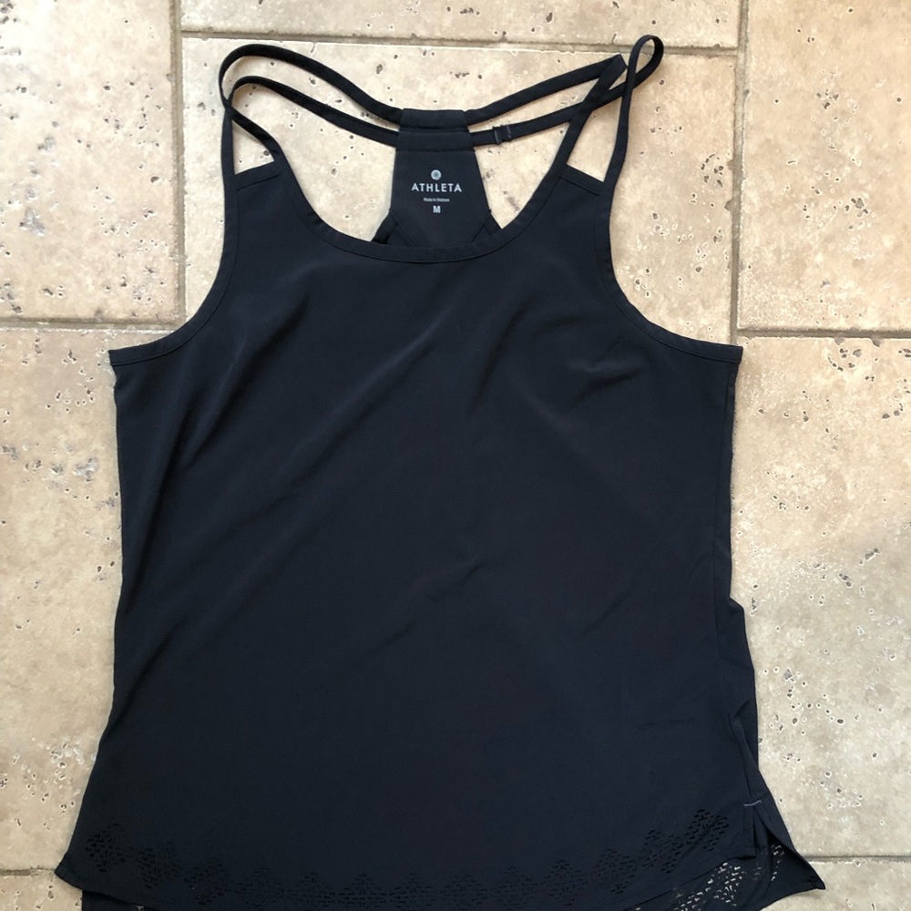 Athleta Strappy Racerback Tank with Cutout Design